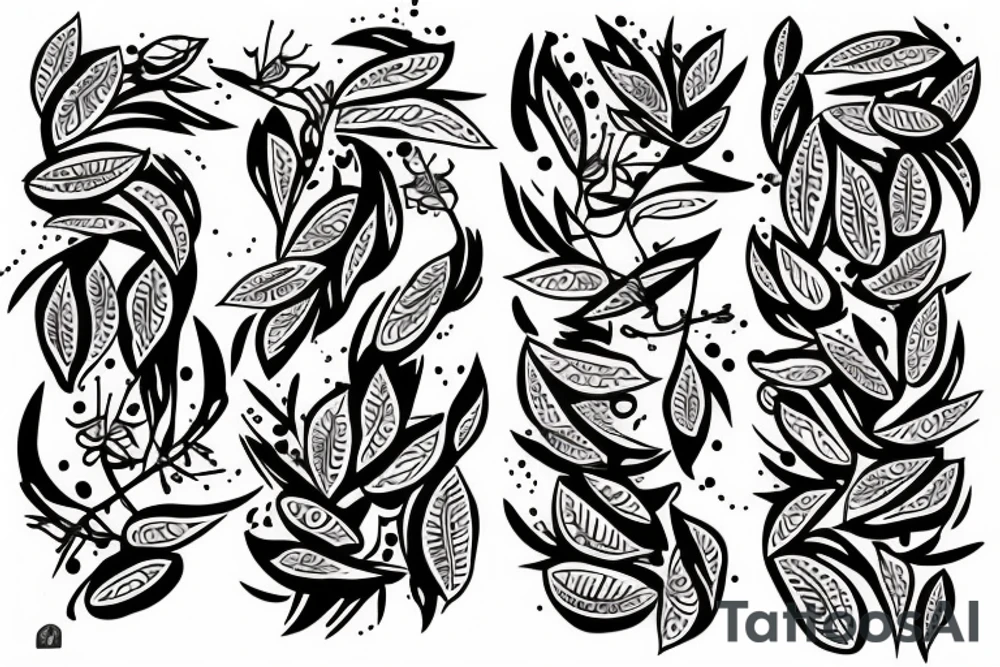 olive branch tattoo idea