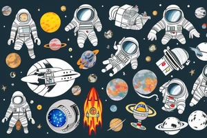 Astronaut in space tattoo idea
