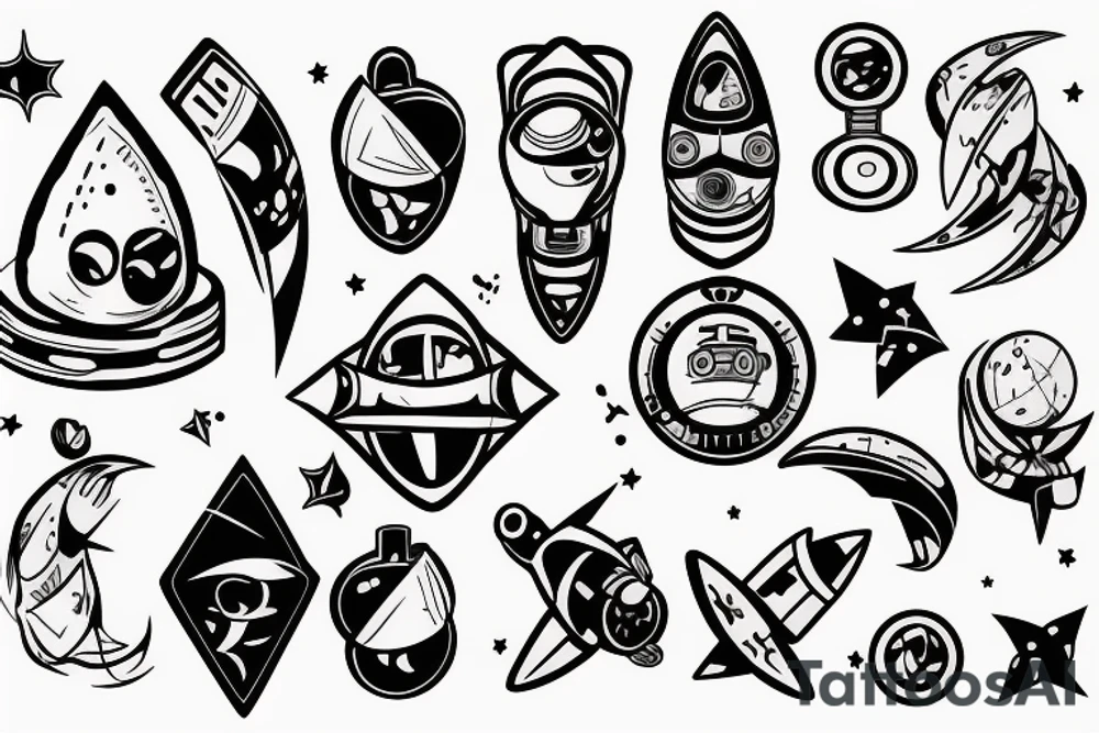 Astronaut tattoo idea