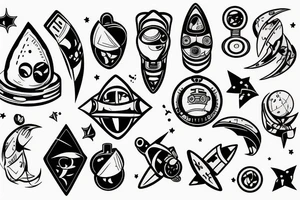 Astronaut tattoo idea