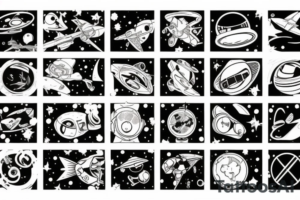Astronaut tattoo idea