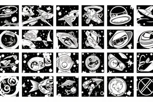 Astronaut tattoo idea