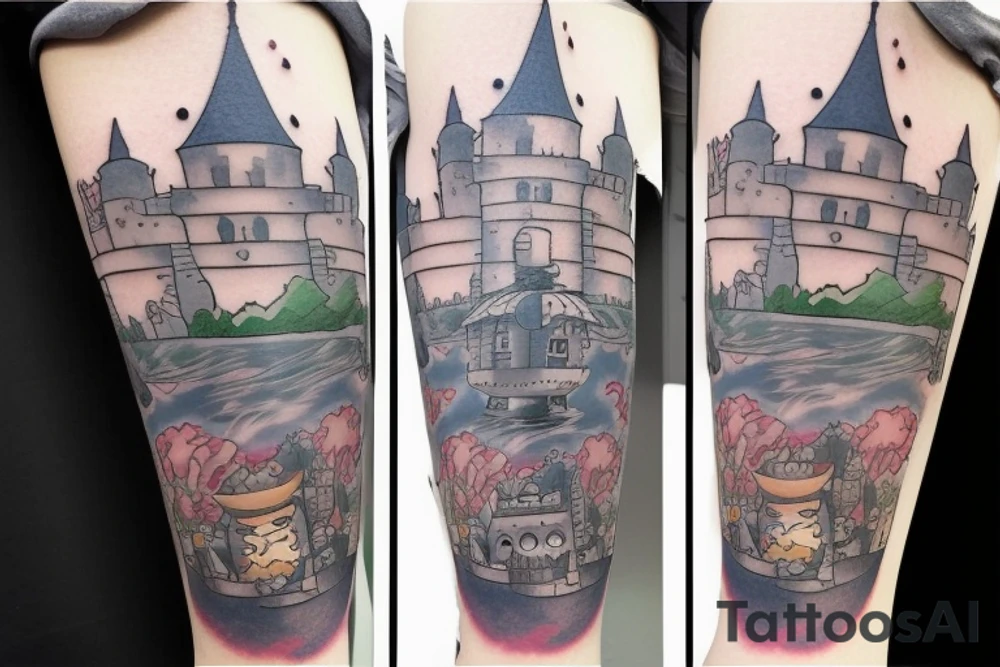Studio ghibli's, castle in sky tattoo idea