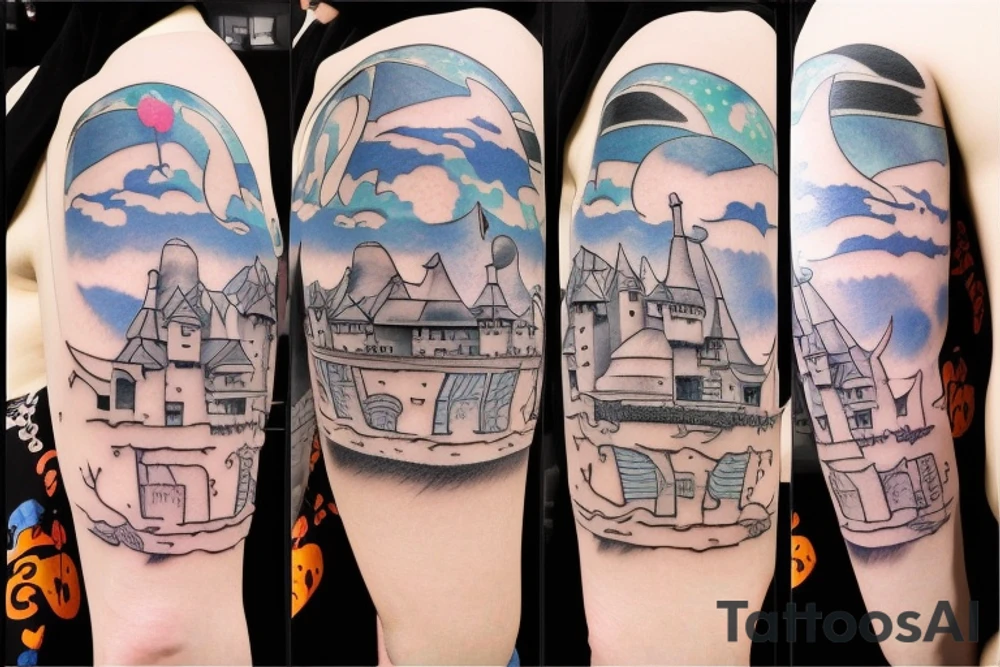 Studio ghibli's, castle in sky tattoo idea
