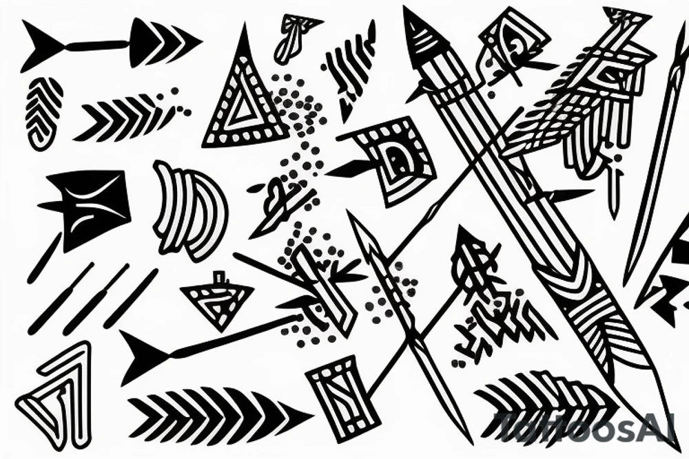 An arrow broken by a semicolon tattoo idea