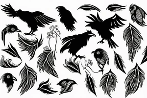 ravens pack tattoo idea