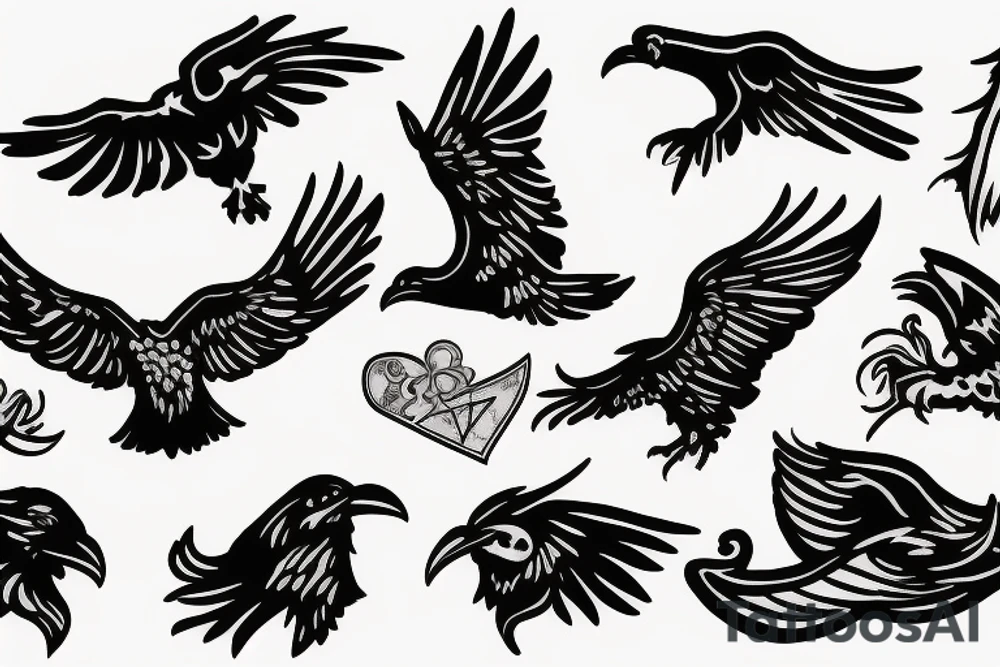 ravens pack tattoo idea