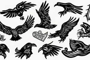 ravens pack tattoo idea