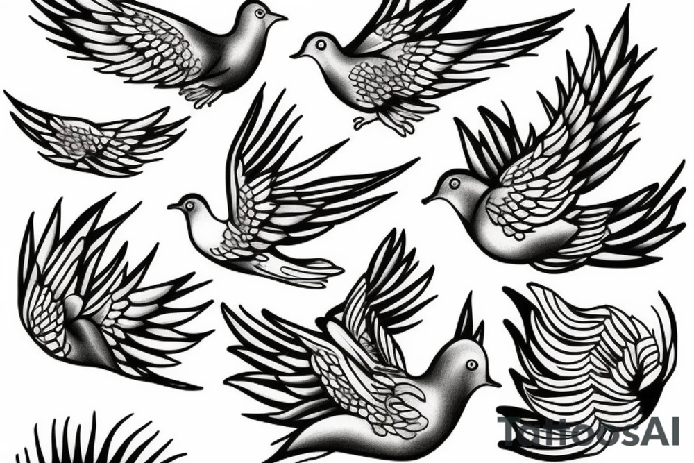 Dove of peace tattoo idea
