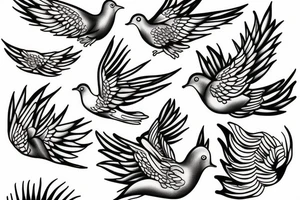 Dove of peace tattoo idea