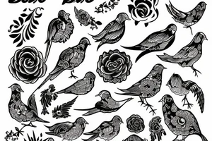 Dove of peace tattoo idea