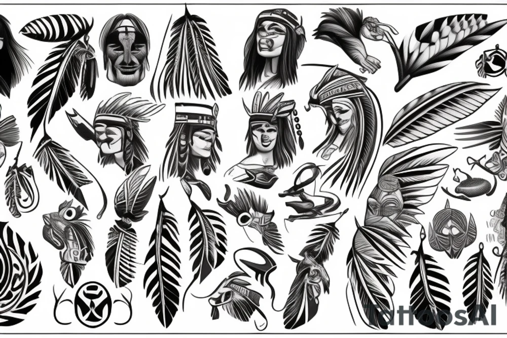 Cherokee indian tattoo idea