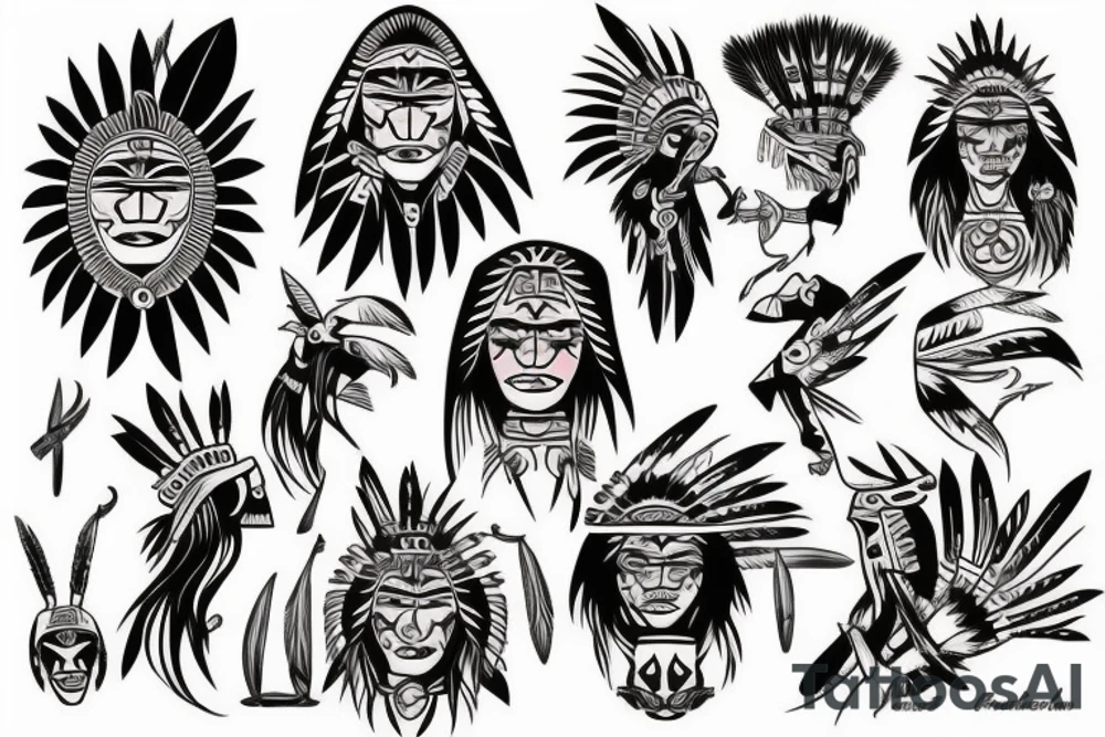 Cherokee indian tattoo idea