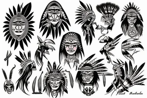 Cherokee indian tattoo idea