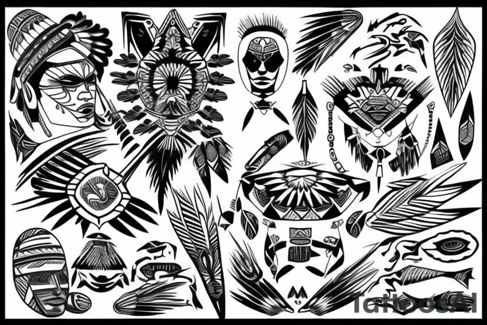 Cherokee Indian tattoo idea