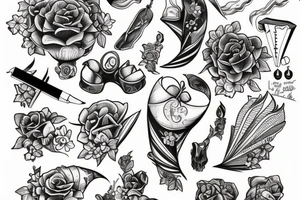 Pies z kotem tattoo idea