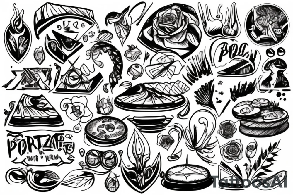 Pies z kotem tattoo idea