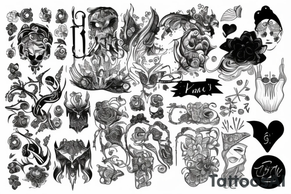 Karma black tattoo idea