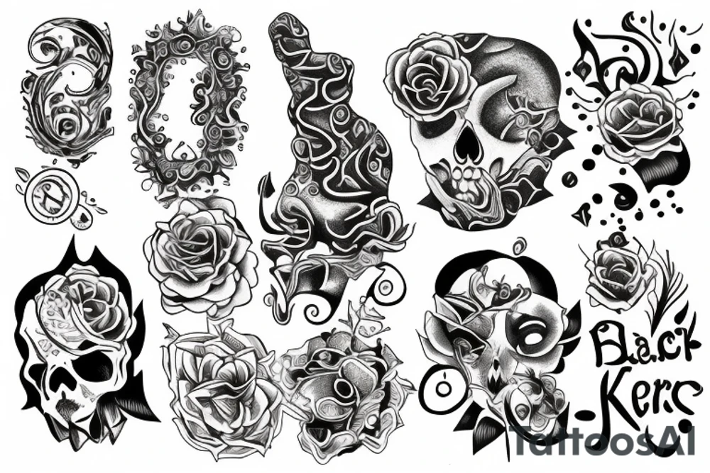 Karma black tattoo idea
