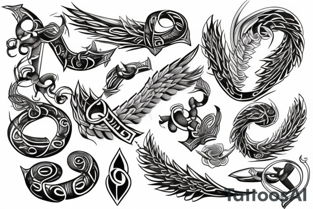 Rod of Asclepius tattoo idea