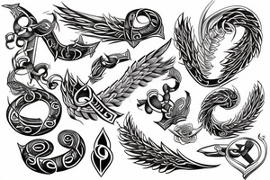 Rod of Asclepius tattoo idea