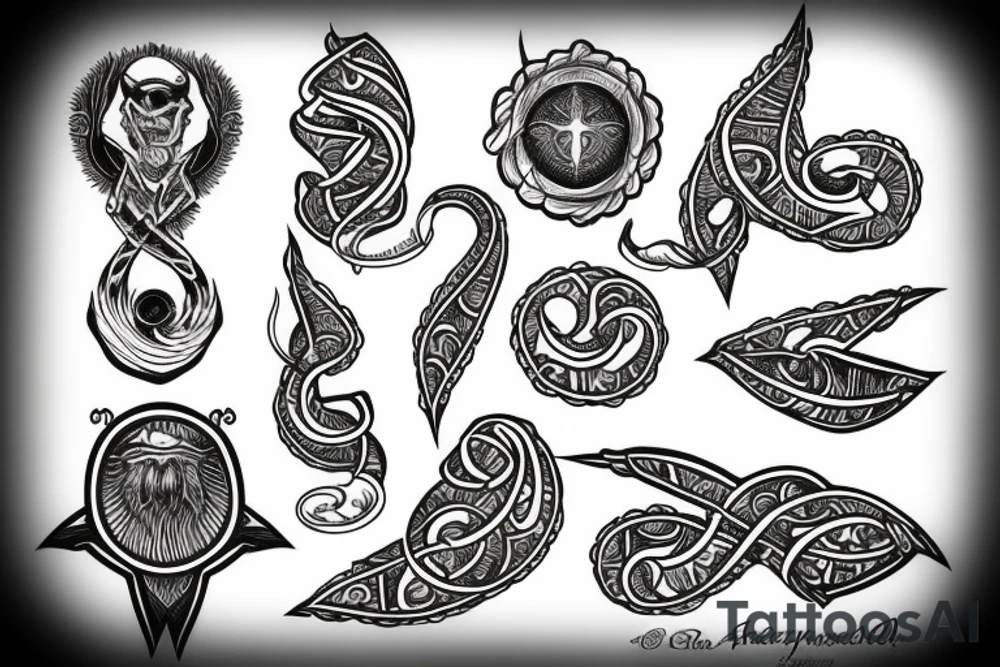 Rod of Asclepius tattoo idea