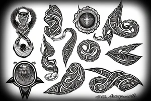Rod of Asclepius tattoo idea