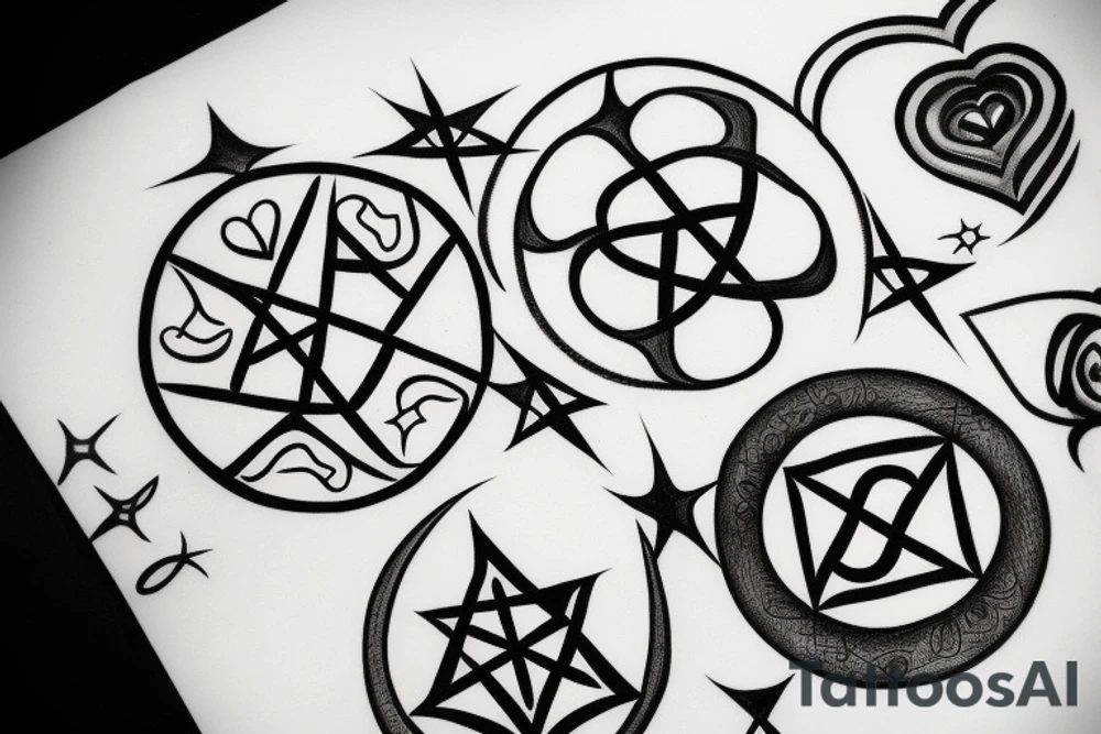 heartagram tattoo idea