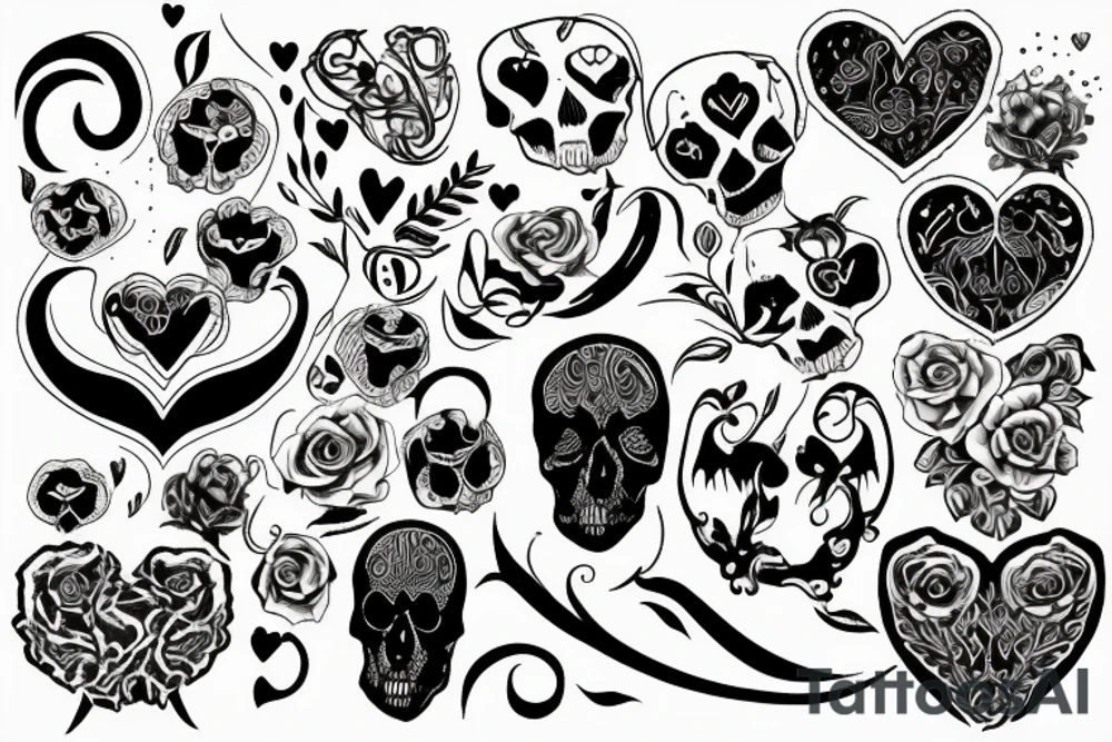 tattoo representing death and love tattoo idea