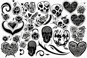 tattoo representing death and love tattoo idea
