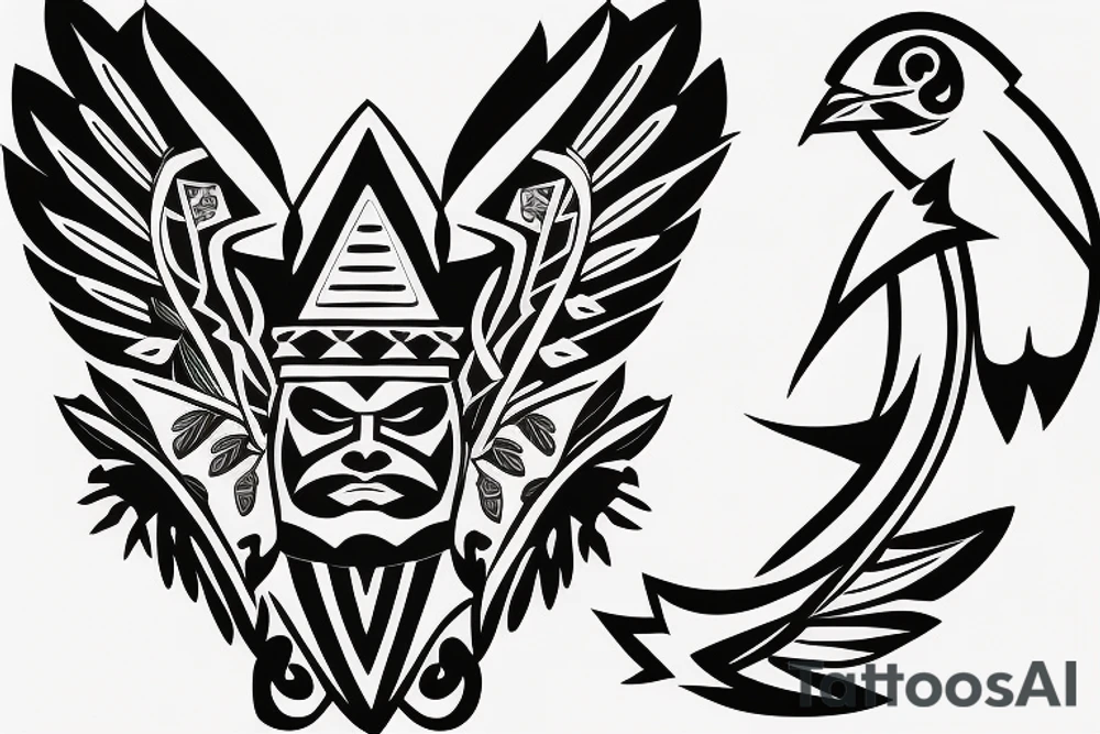 Cherokee hawk thunderbird tattoo idea