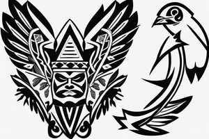 Cherokee hawk thunderbird tattoo idea