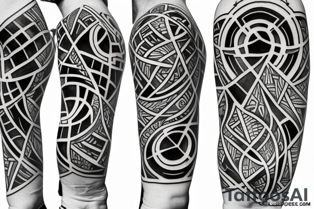 Geometrical tattoo idea