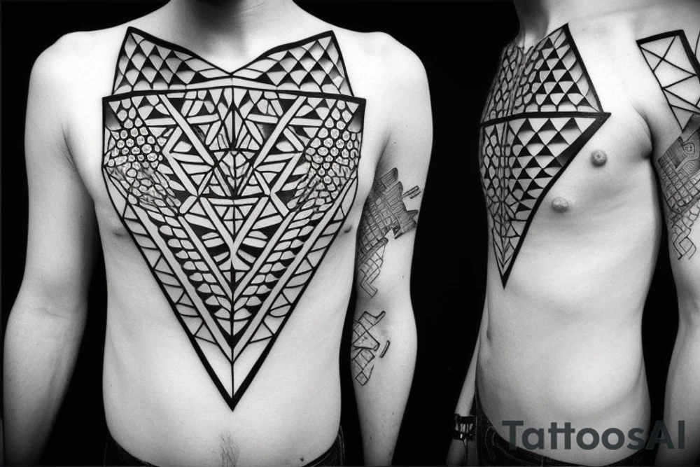 Geometrical tattoo idea