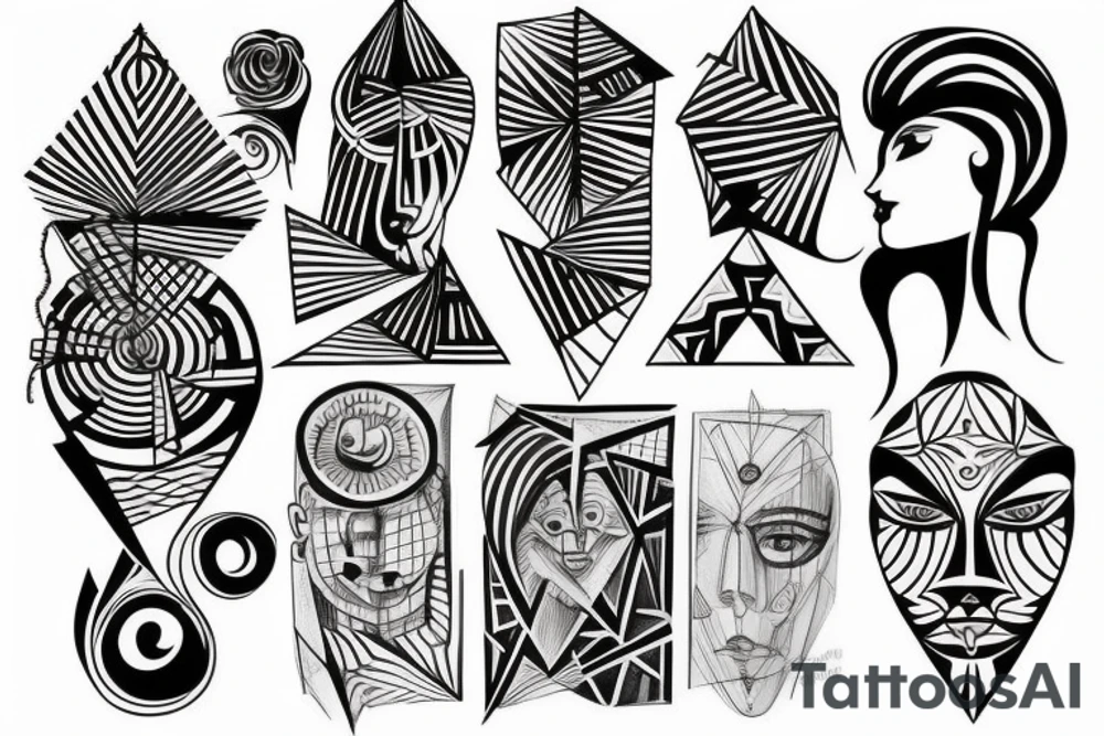 Geometrical tattoo idea