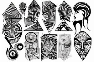 Geometrical tattoo idea