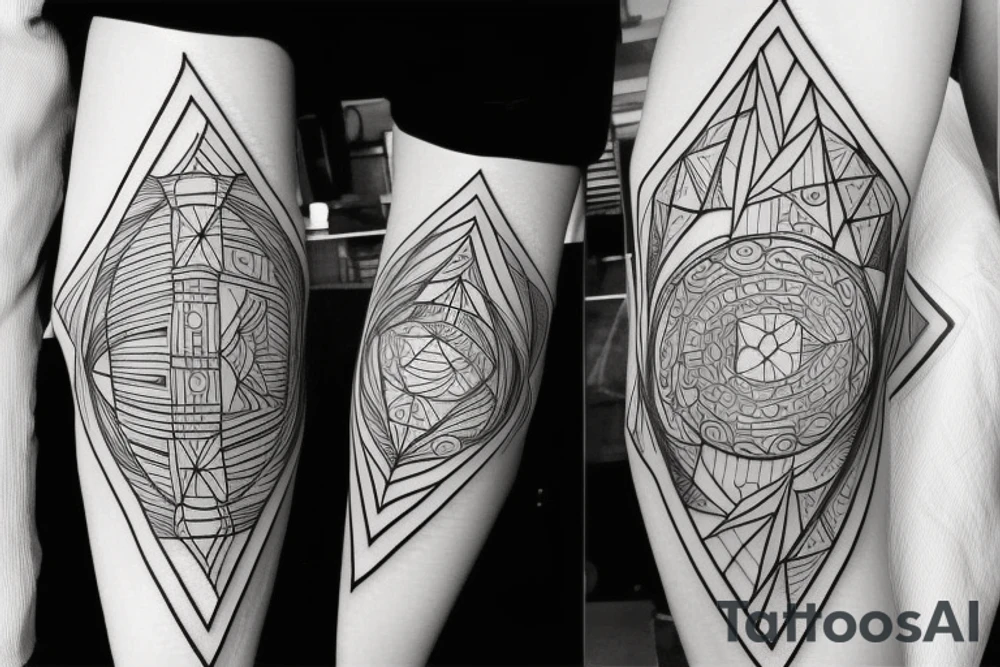 Geometrical tattoo idea