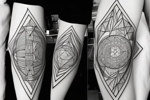 Geometrical tattoo idea