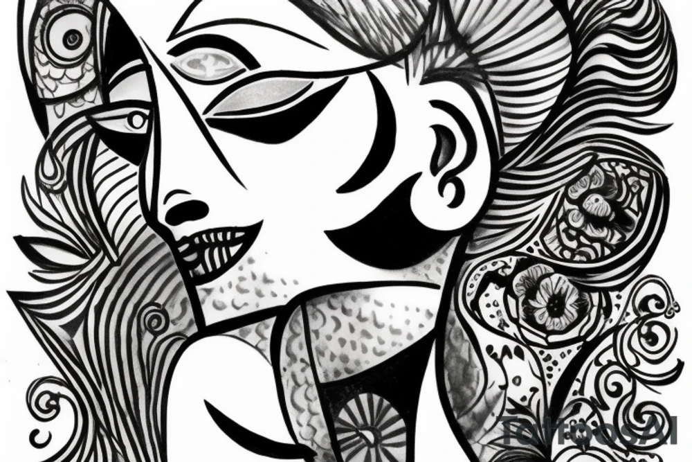 Woman tattoo idea