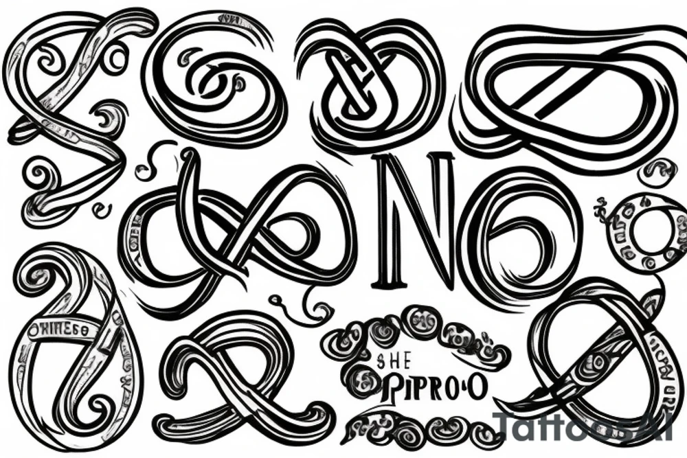 infinity symbol with the words dum spiro spero. tattoo idea
