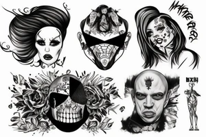 oxxxymiron beauty and ugliness tattoo idea