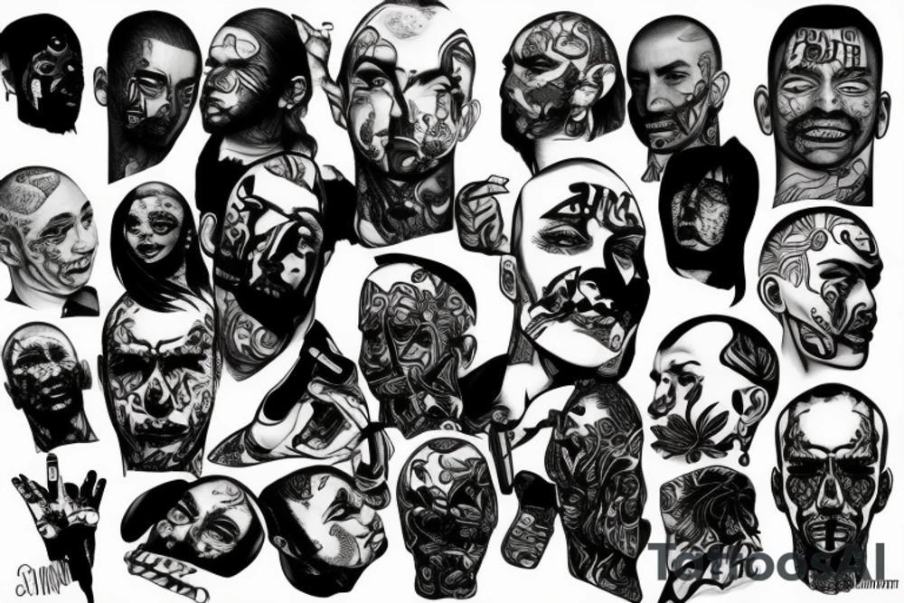 oxxxymiron beauty and ugliness tattoo idea