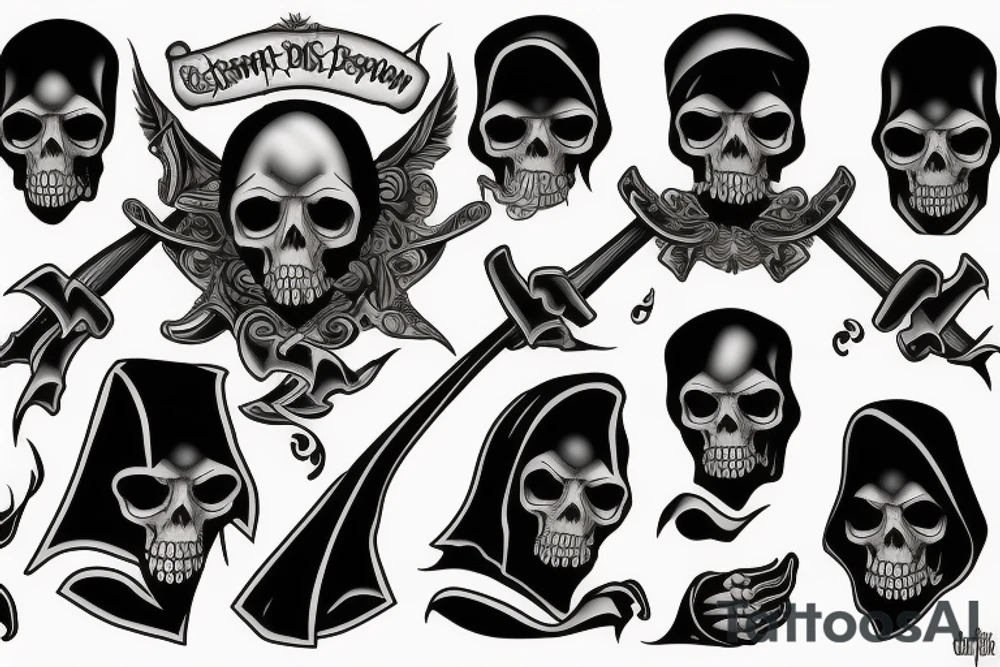 Grim reaper tattoo idea