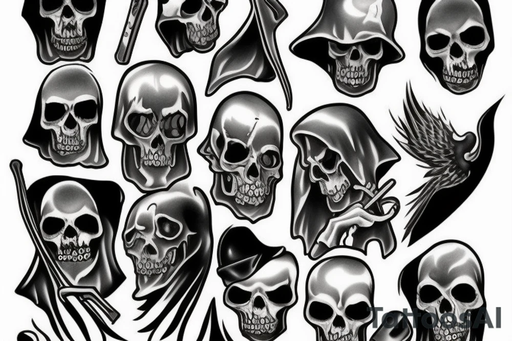 Grim reaper tattoo idea