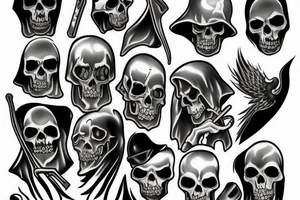Grim reaper tattoo idea