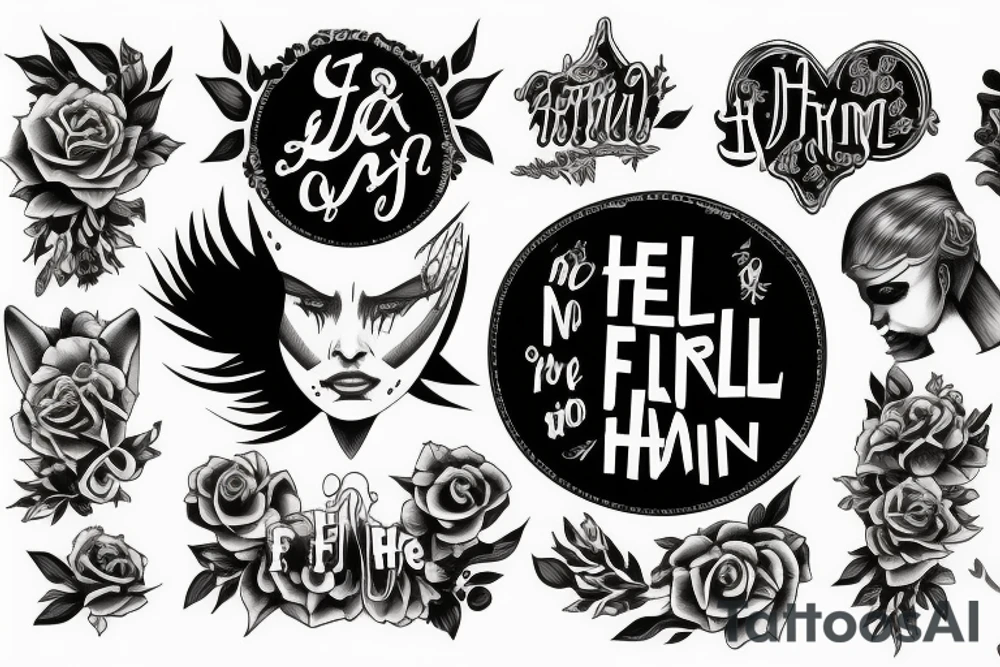 Hell hath no fury like a human born tattoo idea