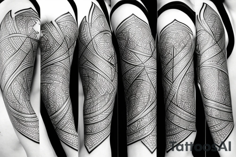 Geometrical alchemy tattoo idea
