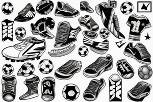 something related to football tattoo idea