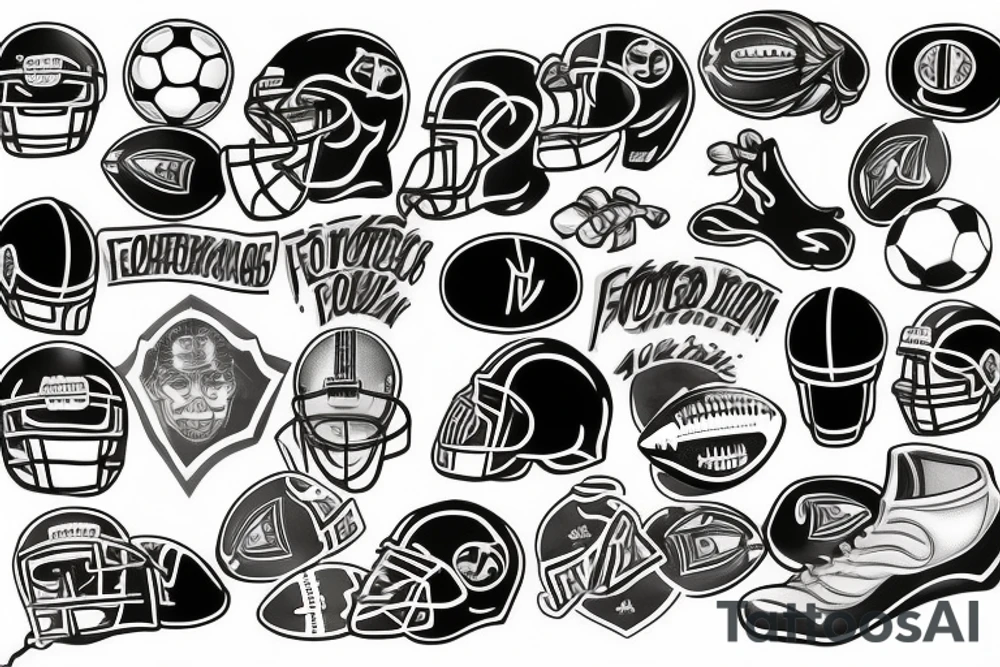 something related to football tattoo idea