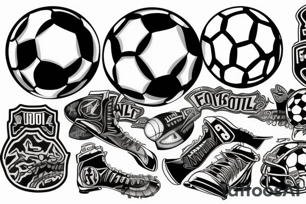 something related to football tattoo idea
